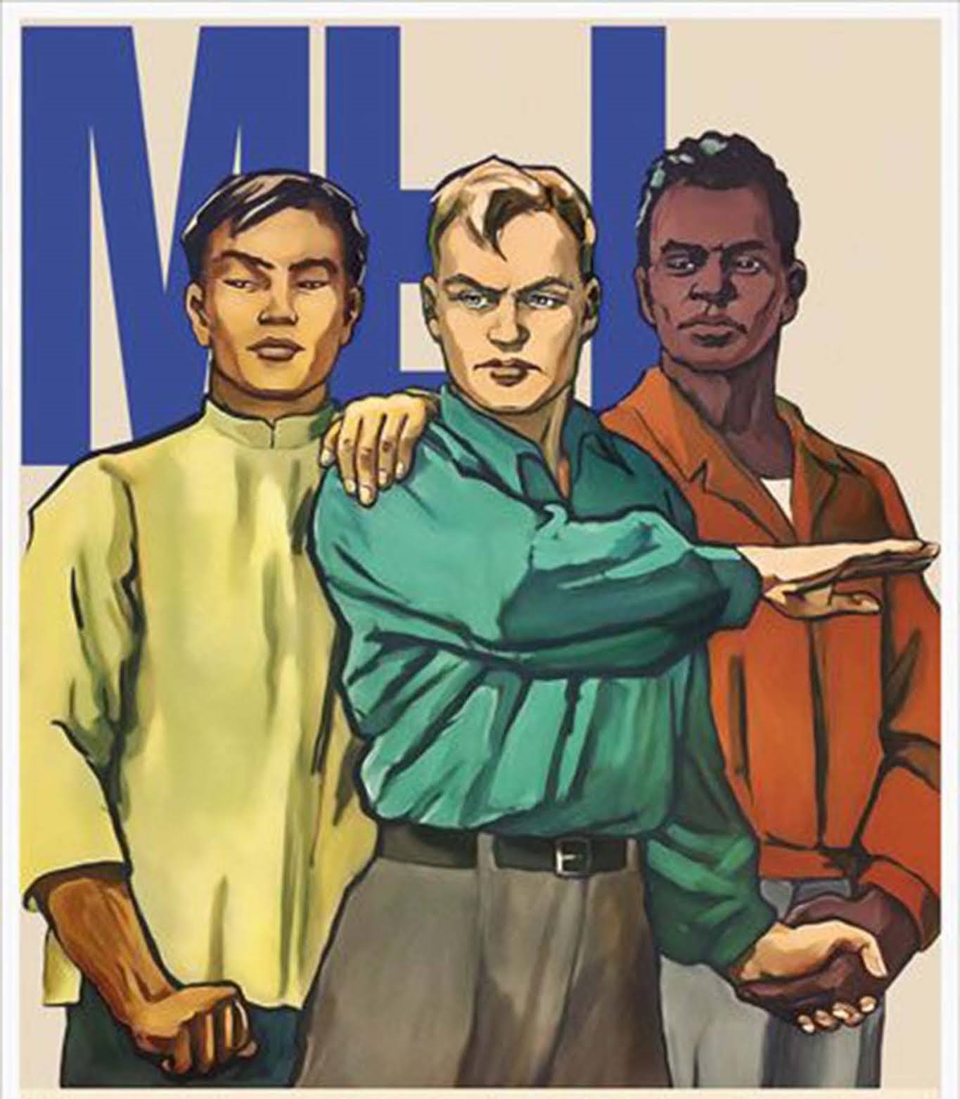 High Quality chinese-soviet-propaganda-poster Blank Meme Template