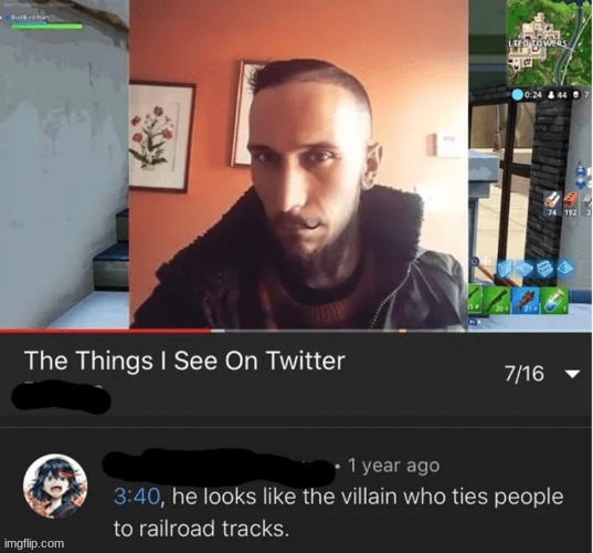 image tagged in villain,youtube,comments | made w/ Imgflip meme maker