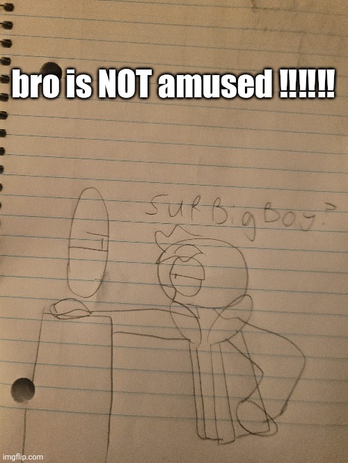@Nat | bro is NOT amused ‼️‼️‼️ | made w/ Imgflip meme maker
