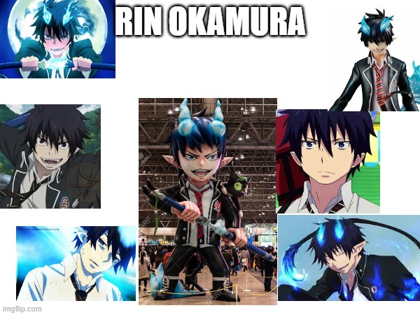 for the sukuna simp 543 a collarge of rin pics | RIN OKAMURA | made w/ Imgflip meme maker