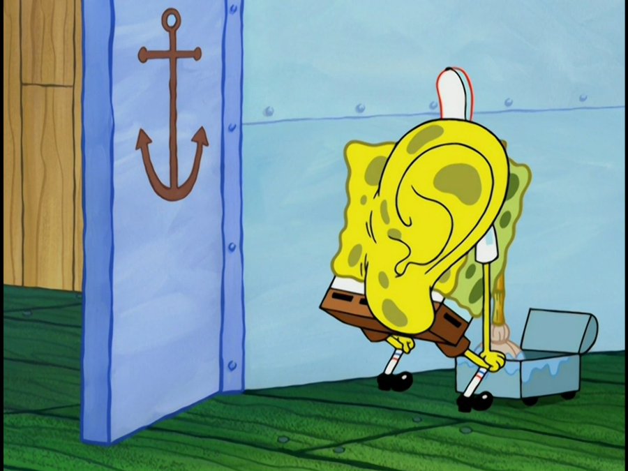 SpongeBob Ear Blank Meme Template