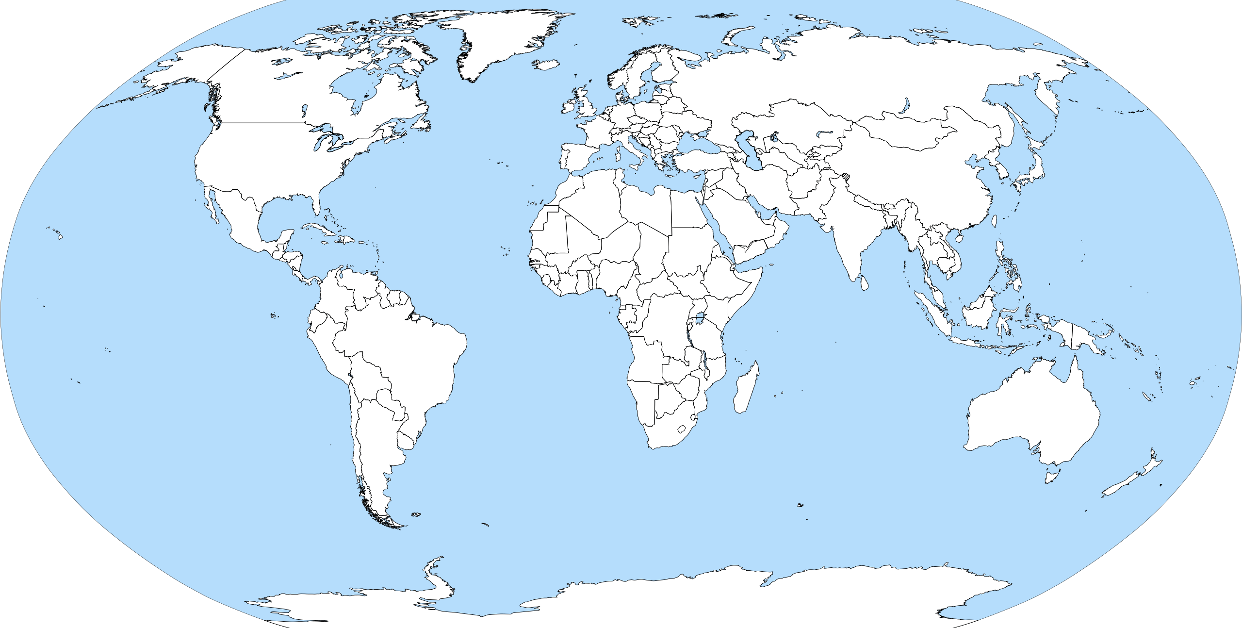 High Quality The World Map. Blank Meme Template