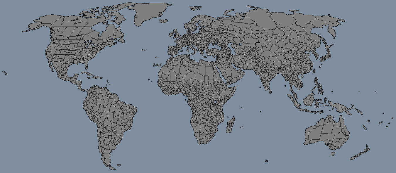 The World Map. Ver. III Blank Meme Template