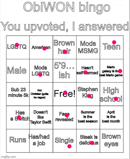 I lost...OH WELL- | image tagged in obiwon bingo | made w/ Imgflip meme maker