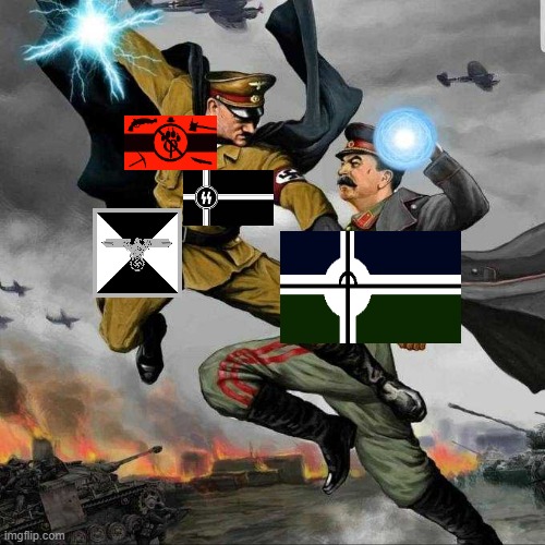 World War IV Anime | image tagged in stalin vs hitler,pro-fandom,vs,anti-furry/anti-fandom,anime,world war iv | made w/ Imgflip meme maker