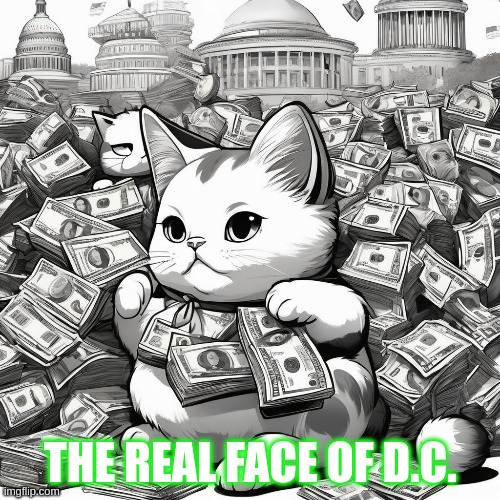 Fat Cats | THE REAL FACE OF D.C. | image tagged in fat cats | made w/ Imgflip meme maker
