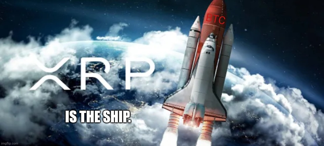Prepare for Stage Separation... #XRPBTC #XRP589 #XRPmoon | BTC; IS THE SHIP. | image tagged in xrp,ripple,rocket launch,quantum leap,btc,elon musk laughing | made w/ Imgflip meme maker