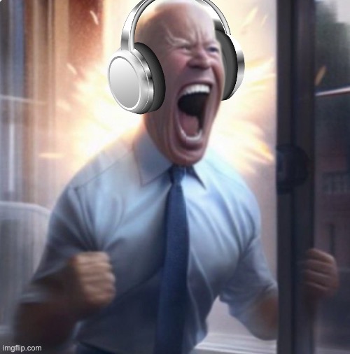 Joe Biden headphones | image tagged in joe biden headphones | made w/ Imgflip meme maker