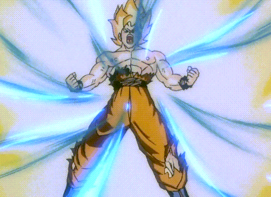 High Quality Super Saiyan Goku Blank Meme Template