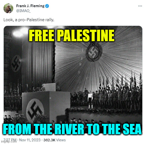 FREE PALESTINE FROM THE RIVER TO THE SEA | made w/ Imgflip meme maker