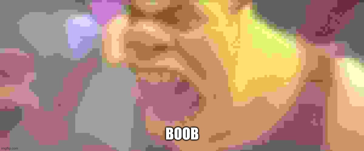 Shrek Screaming | BOOB | image tagged in shrek screaming | made w/ Imgflip meme maker