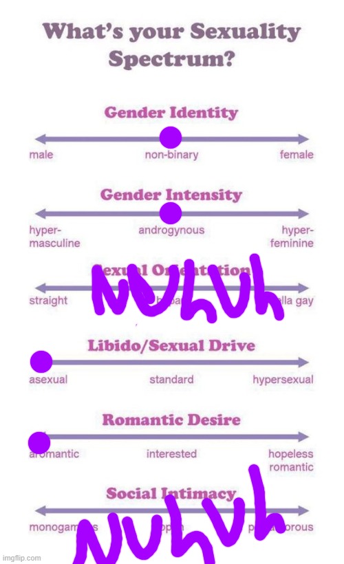 yup | image tagged in what's your sexuality spectrum,e | made w/ Imgflip meme maker