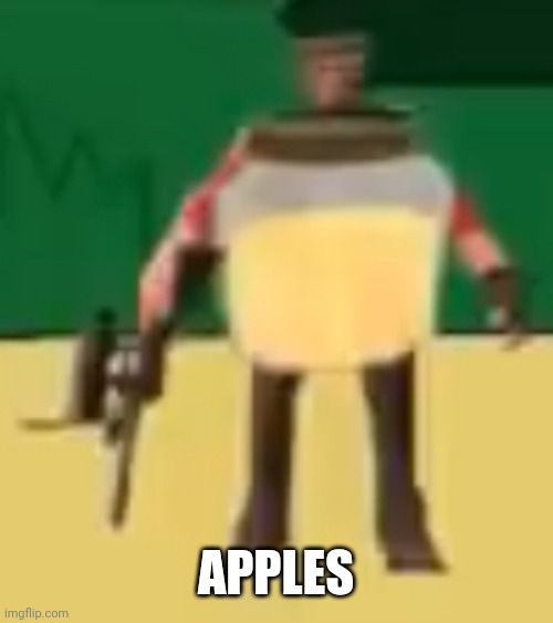 TF2 Sniper final form: Jarate Man | APPLES | image tagged in jarate 64 | made w/ Imgflip meme maker