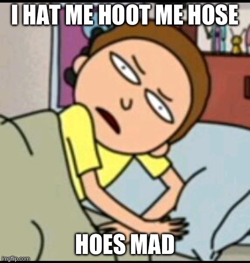 Mort | I HAT ME HOOT ME HOSE; HOES MAD | made w/ Imgflip meme maker