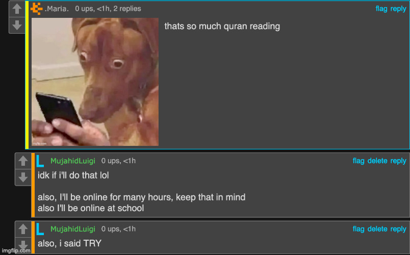i just know i'll be reading islamic stuff in between meals idk lol | made w/ Imgflip meme maker