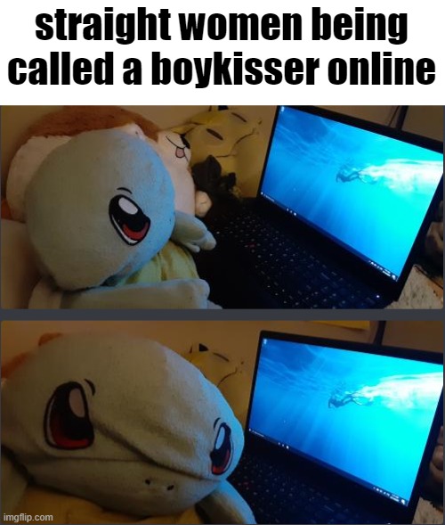 e | straight women being called a boykisser online | made w/ Imgflip meme maker