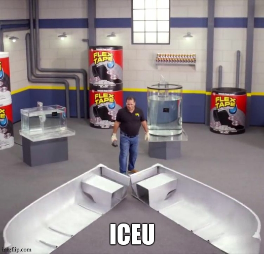 I sawed this boat in half | ICEU | image tagged in i sawed this boat in half | made w/ Imgflip meme maker