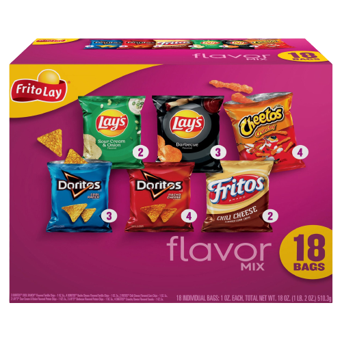 Frito Lay Flavor Mix Variety Pack Chips Blank Meme Template