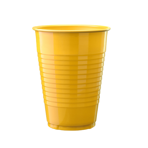 High Quality Yellow Plastic Cup Blank Meme Template