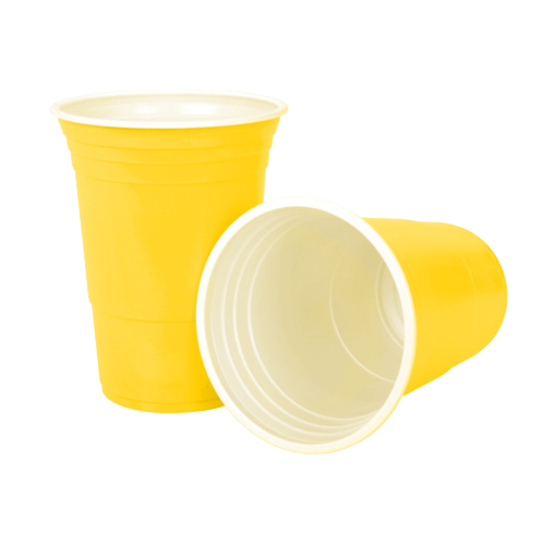 High Quality Yellow Cups Blank Meme Template