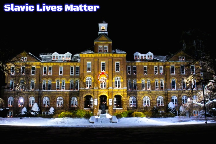 Saint Anselm College-Alumni Hall | Slavic Lives Matter | image tagged in saint anselm college-alumni hall,nh,slavic,new hampshire | made w/ Imgflip meme maker