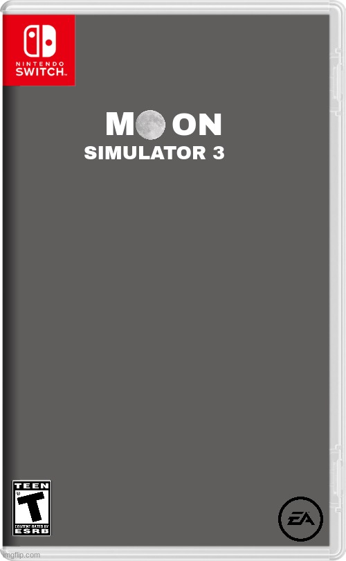 moon simulator 3 | M; ON; SIMULATOR 3 | image tagged in nintendo switch,moon,sequels,fake | made w/ Imgflip meme maker
