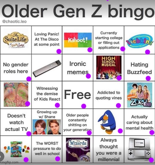 Do beengo | image tagged in older gen z bingo | made w/ Imgflip meme maker