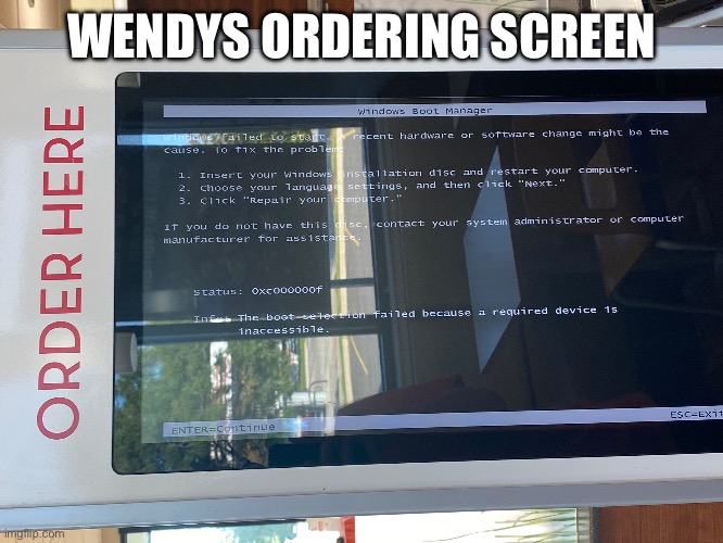 what | WENDYS ORDERING SCREEN | image tagged in you had one job,you had one job just the one,funny,wendy's,sir this is a wendys | made w/ Imgflip meme maker