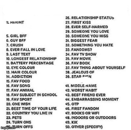 Choose a number. or two. or anything. I took a few personal ones off so ...