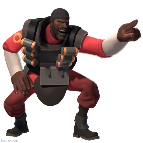 demoman laughs at you in 4k | image tagged in demoman laughs at you in 4k | made w/ Imgflip meme maker
