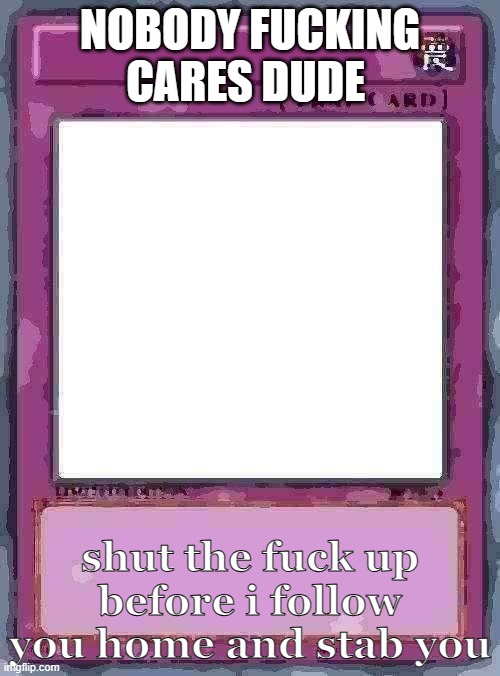 High Quality yugio card Blank Meme Template