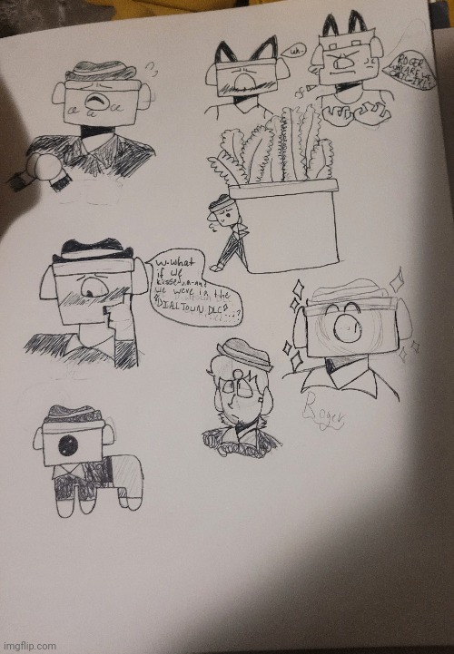 Doodles from class one (these are for my pookie wookie) | image tagged in roger,dsaf | made w/ Imgflip meme maker