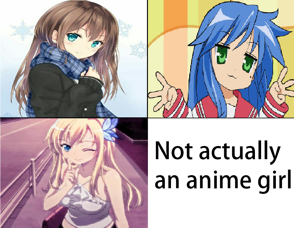 anime girls Blank Meme Template