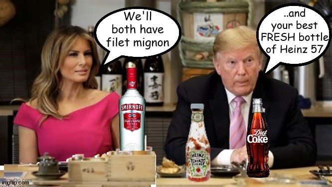 A bottle of your best | image tagged in donald trump,ketchup,catsup,poison,heinz 57,maga | made w/ Imgflip meme maker