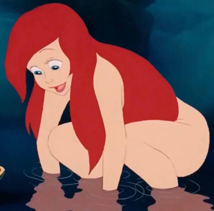 ariel naked Blank Meme Template