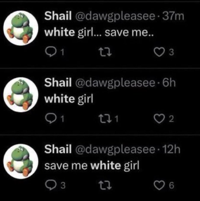 white girl save me Blank Meme Template