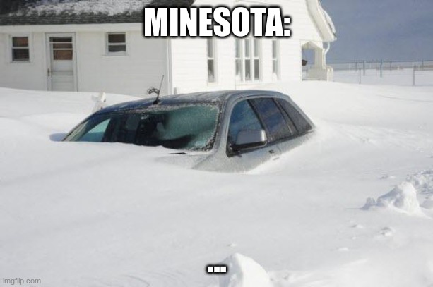 MINESOTA: ... | image tagged in snow storm large | made w/ Imgflip meme maker