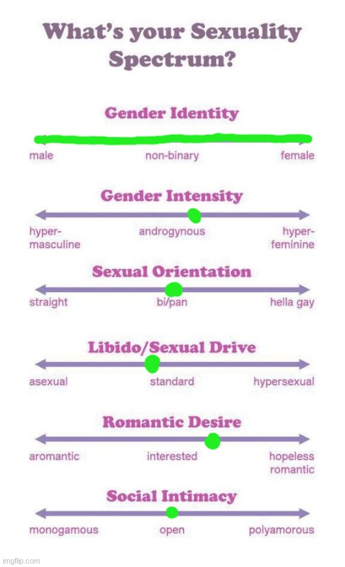 :P | image tagged in what's your sexuality spectrum,gender fluid | made w/ Imgflip meme maker