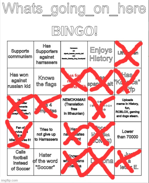 lol | image tagged in whats_going_on_here bingo,spooky | made w/ Imgflip meme maker