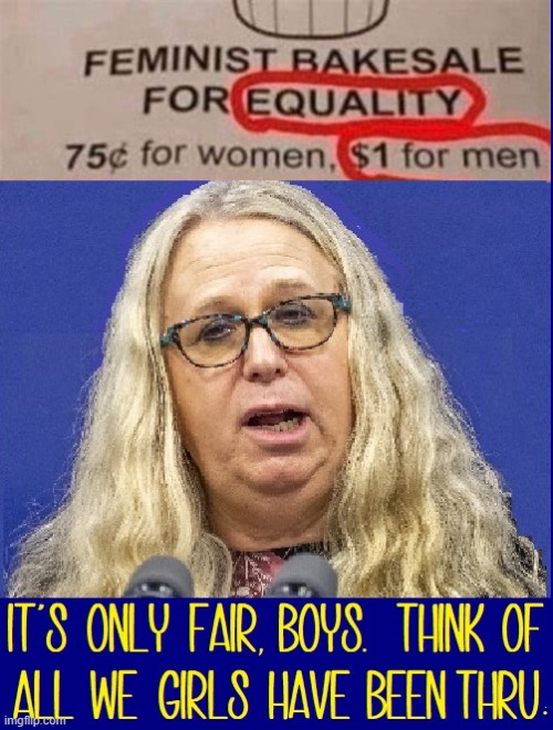 Fighting for Equality on the Front Lines | image tagged in vince vance,rachel levine,female,impersonator,memes,gender equality | made w/ Imgflip meme maker