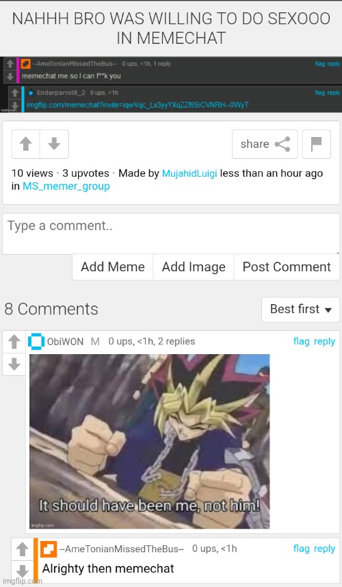 Um comment chain | made w/ Imgflip meme maker