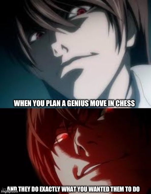 Loser | WHEN YOU PLAN A GENIUS MOVE IN CHESS; AND THEY DO EXACTLY WHAT YOU WANTED THEM TO DO | image tagged in hehe | made w/ Imgflip meme maker