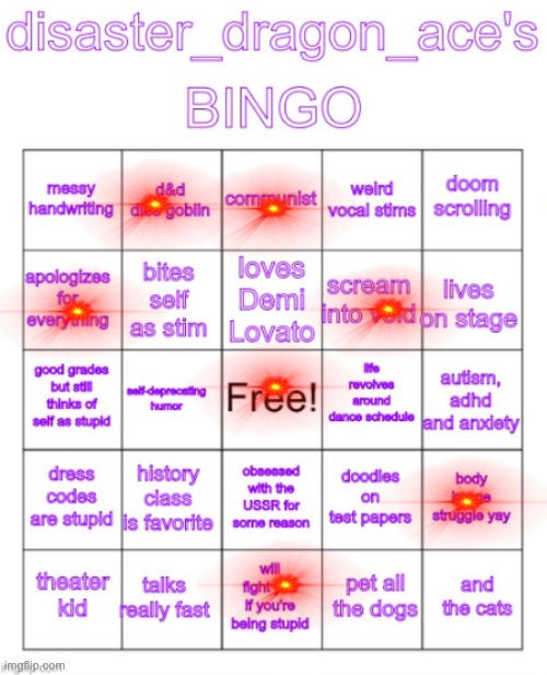 oh btw in mothry note rule *manner | image tagged in dda's bingo | made w/ Imgflip meme maker