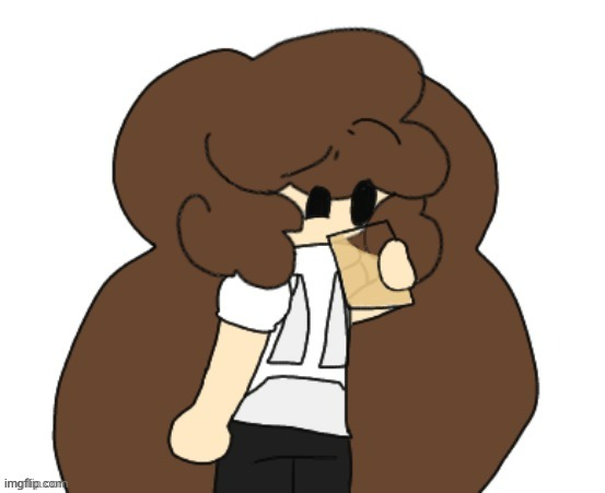 my friend Lunar drew fanart of Lian drinking piss (he thinks it's apple juice lol) | made w/ Imgflip meme maker