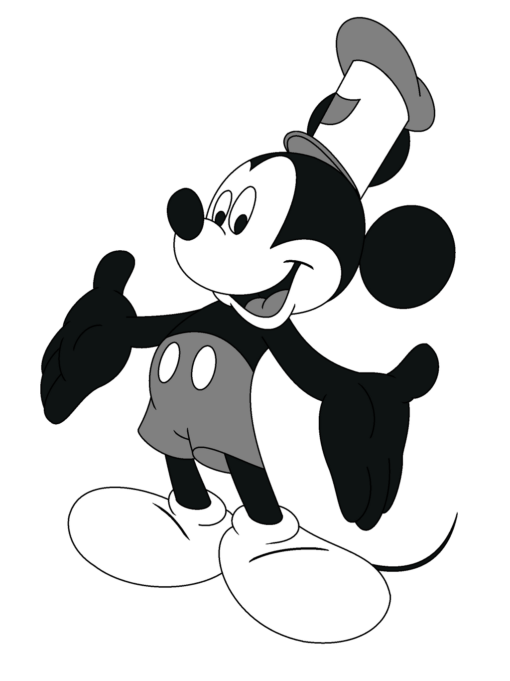 High Quality mickey bw Blank Meme Template