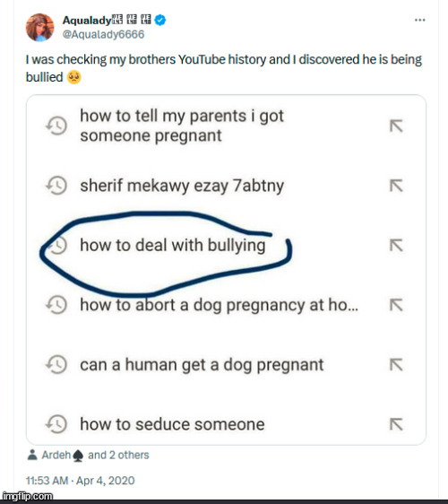 i think we all know why he's being bullied | made w/ Imgflip meme maker