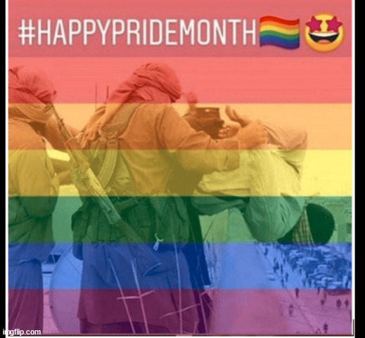 W | image tagged in isis pride month | made w/ Imgflip meme maker