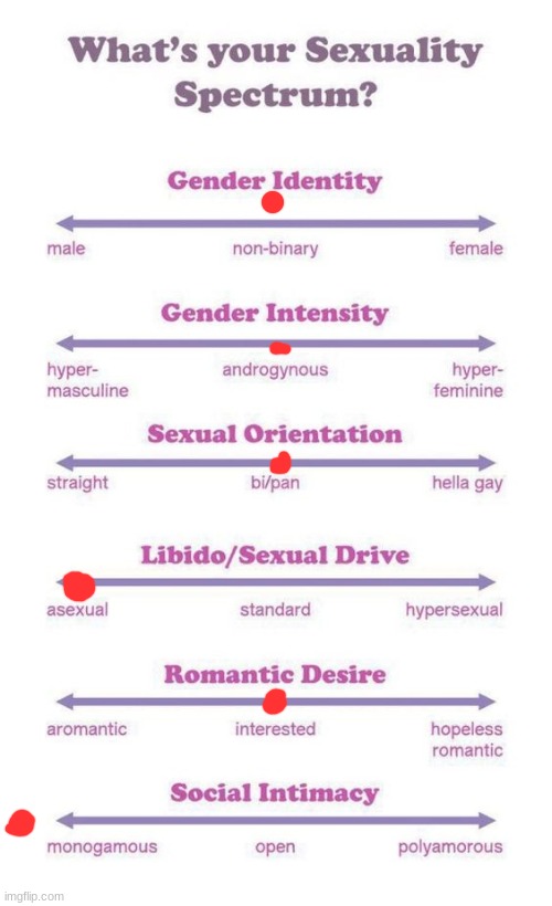 i am above gender | image tagged in what's your sexuality spectrum | made w/ Imgflip meme maker