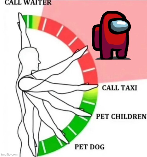 among us | image tagged in call waiter call taxi pet children pet dog | made w/ Imgflip meme maker