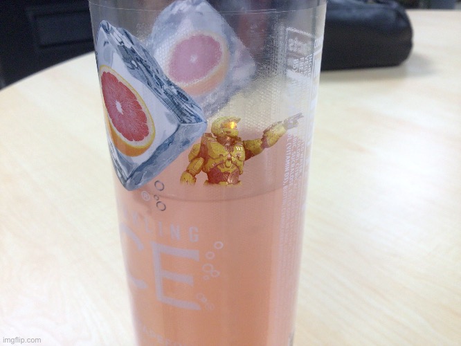 I put master chief in my soda | made w/ Imgflip meme maker